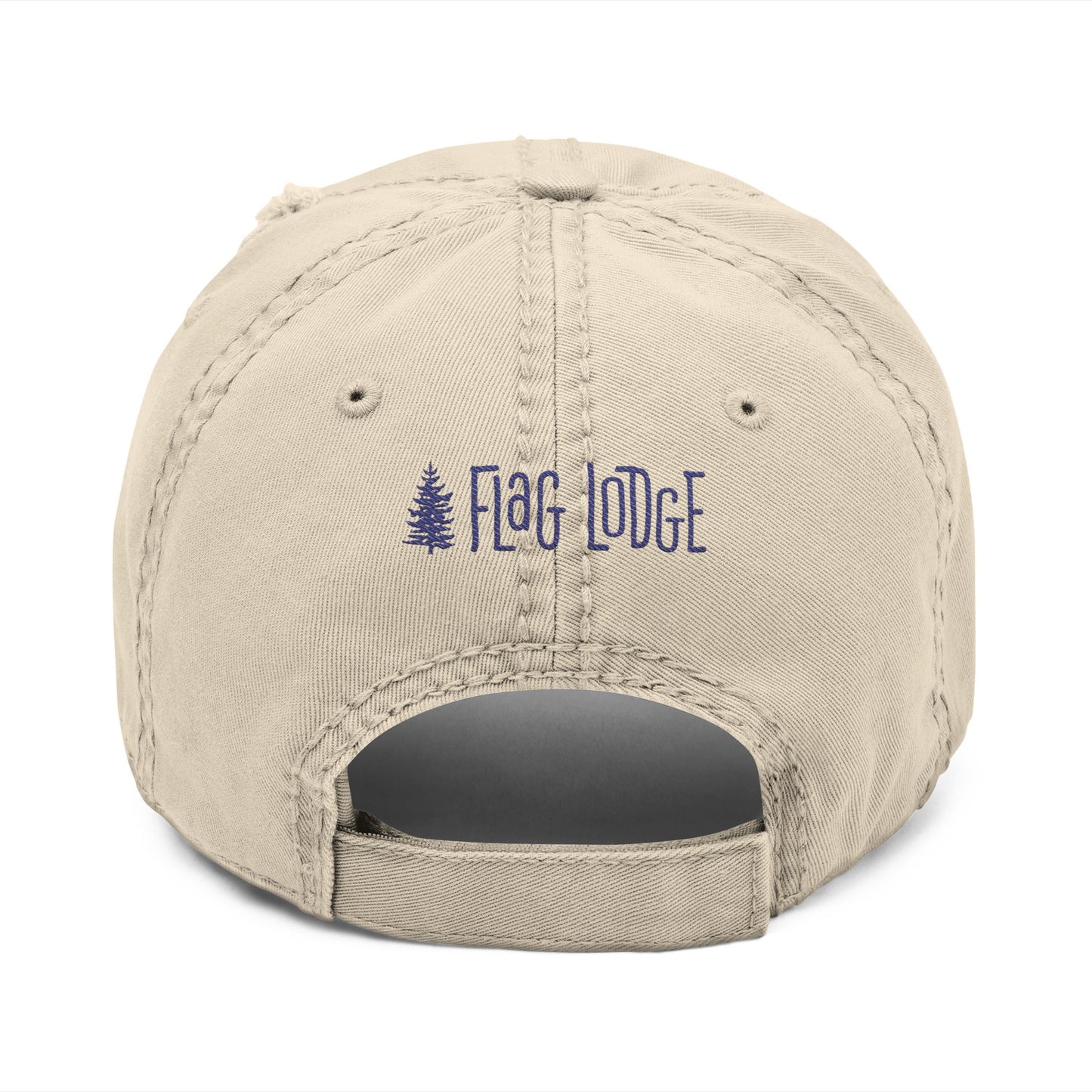 Distressed Tree Embroidered Dad Hat | Casual, Outdoor, Unisex, Gift for Him/Her, Vintage Style