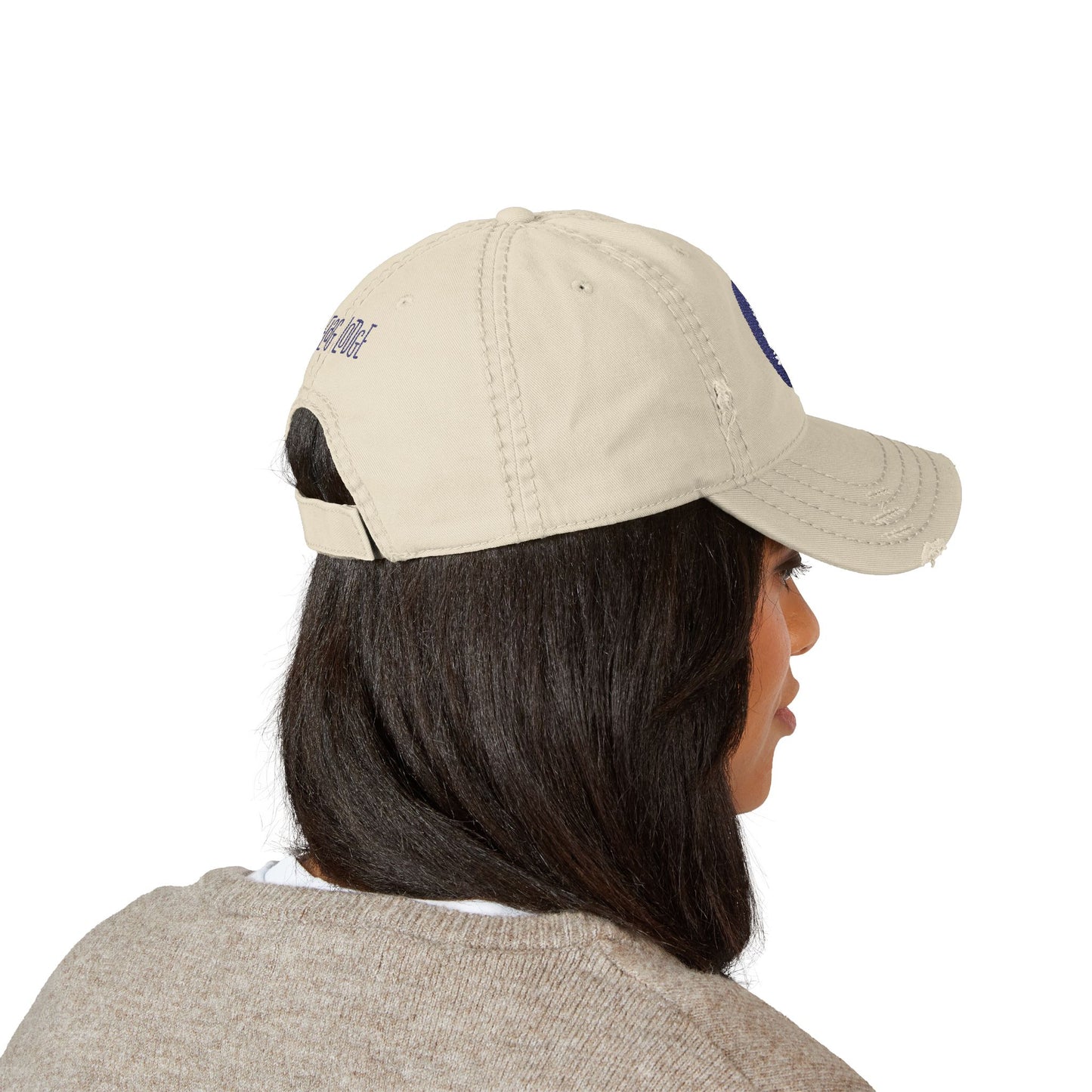 Distressed Tree Embroidered Dad Hat | Casual, Outdoor, Unisex, Gift for Him/Her, Vintage Style