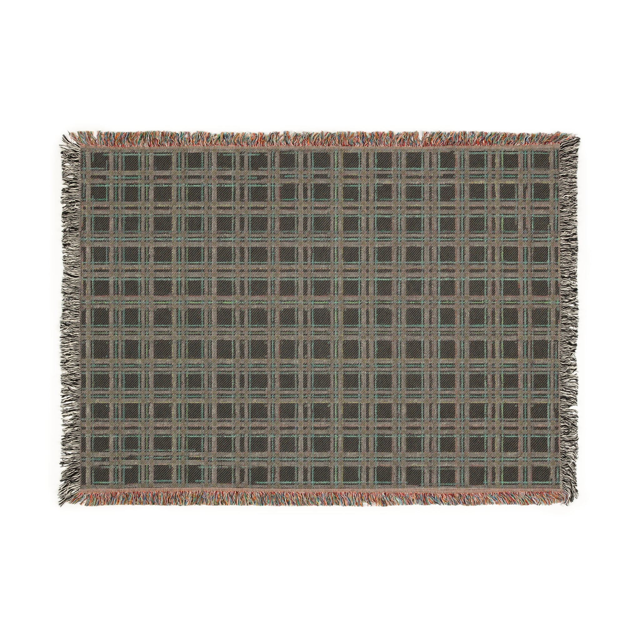 Patriotic Cozy Plaid Woven Blanket - Perfect for Home Decor and Gifting