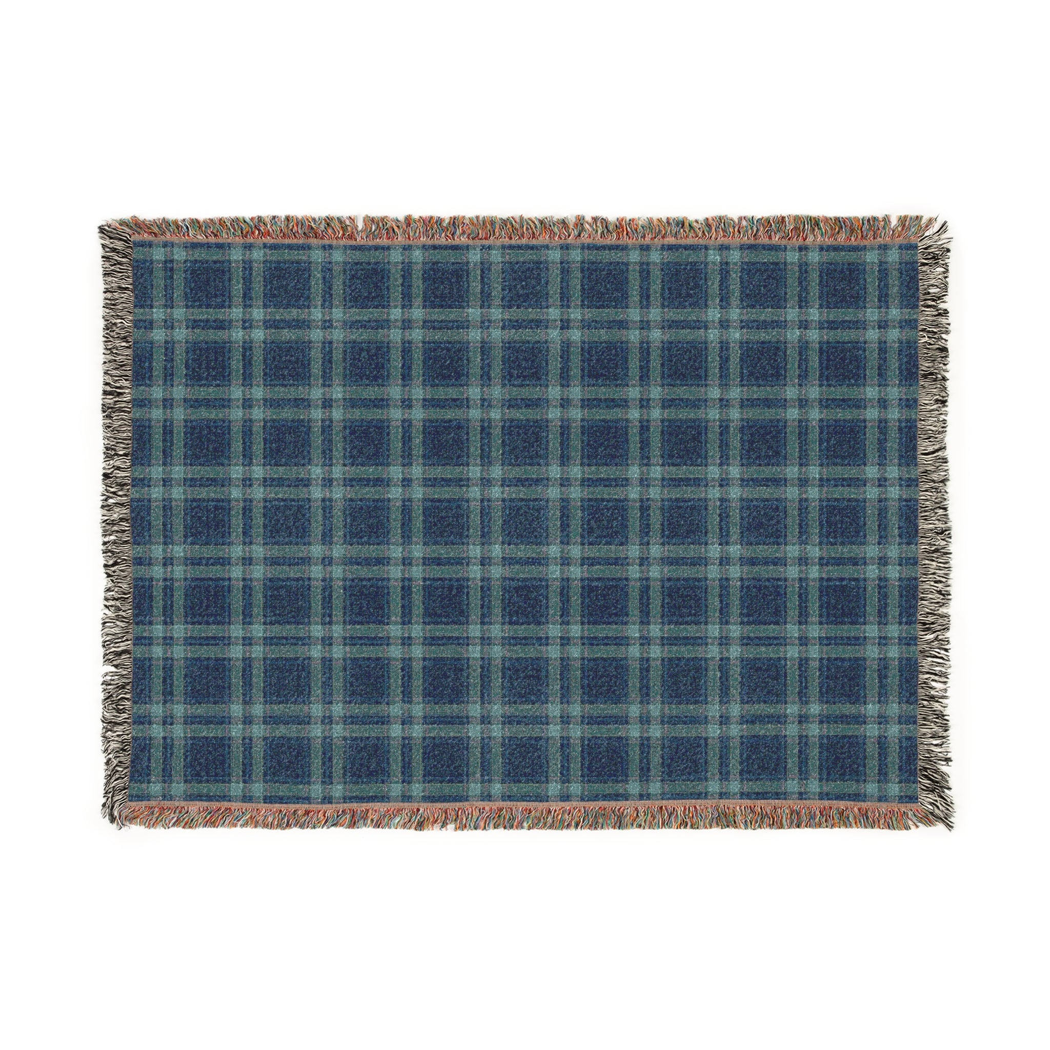 Coastal Plaid Woven Blanket