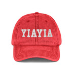 Vintage Embroidered 'YIAYIA' Cap