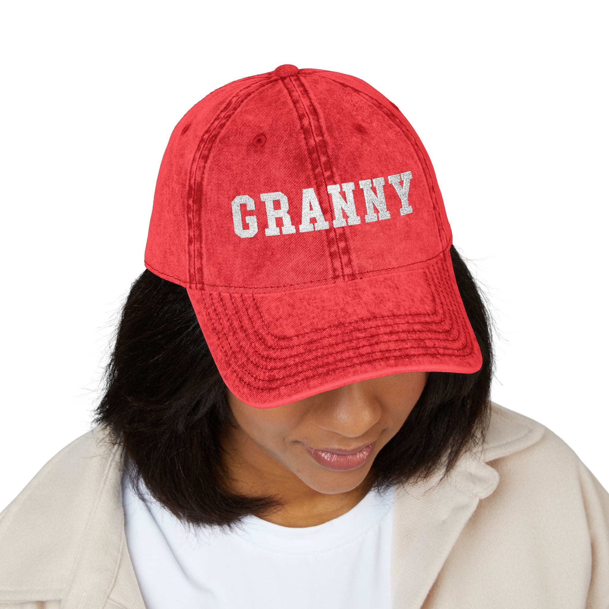 Vintage Embroidered 'GRANNY' Cap