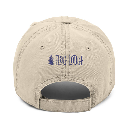 Distressed Tree Embroidered Dad Hat | Casual, Outdoor, Unisex, Gift for Him/Her, Vintage Style