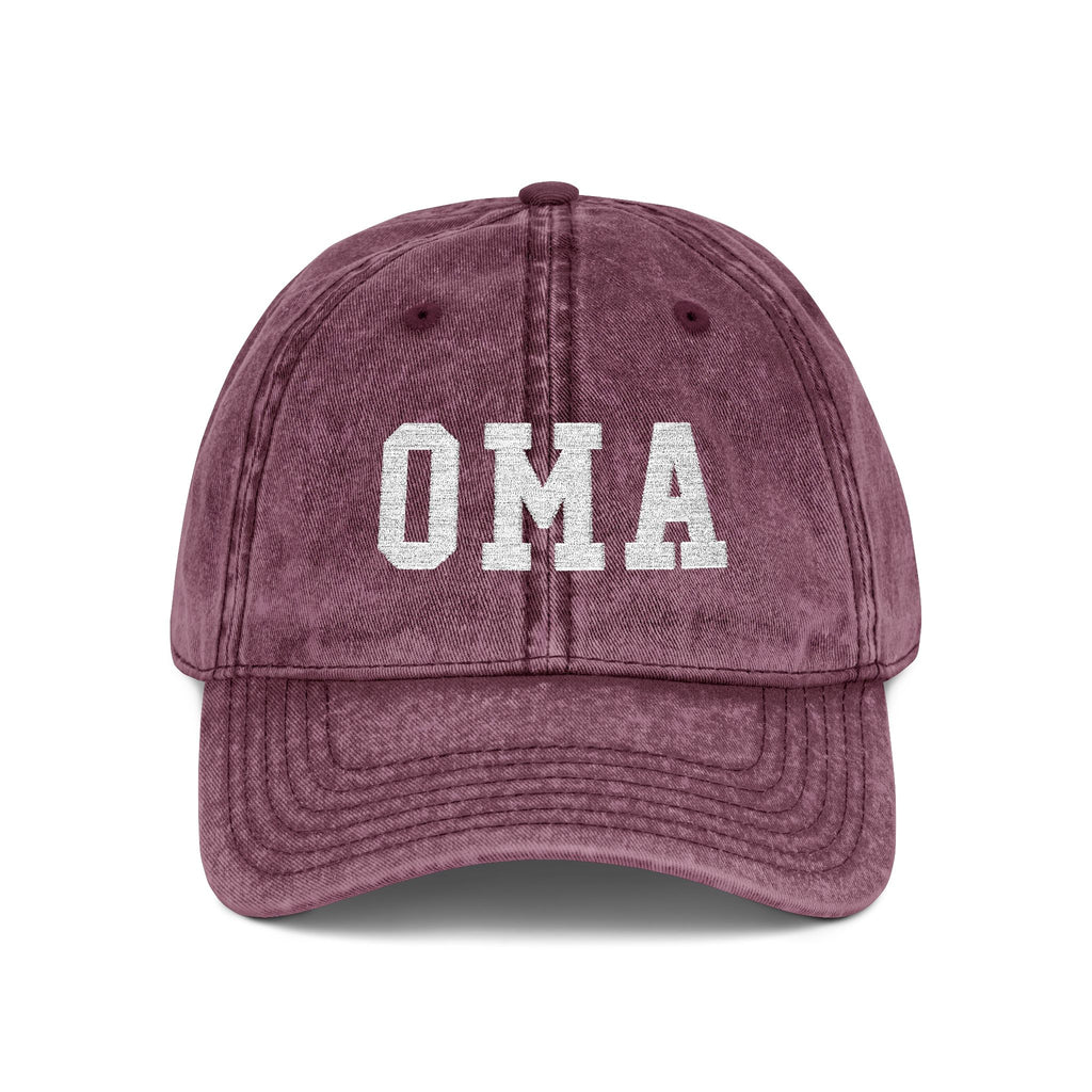 Vintage Embroidered 'OMA' Cap