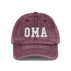 Vintage Embroidered 'OMA' Cap