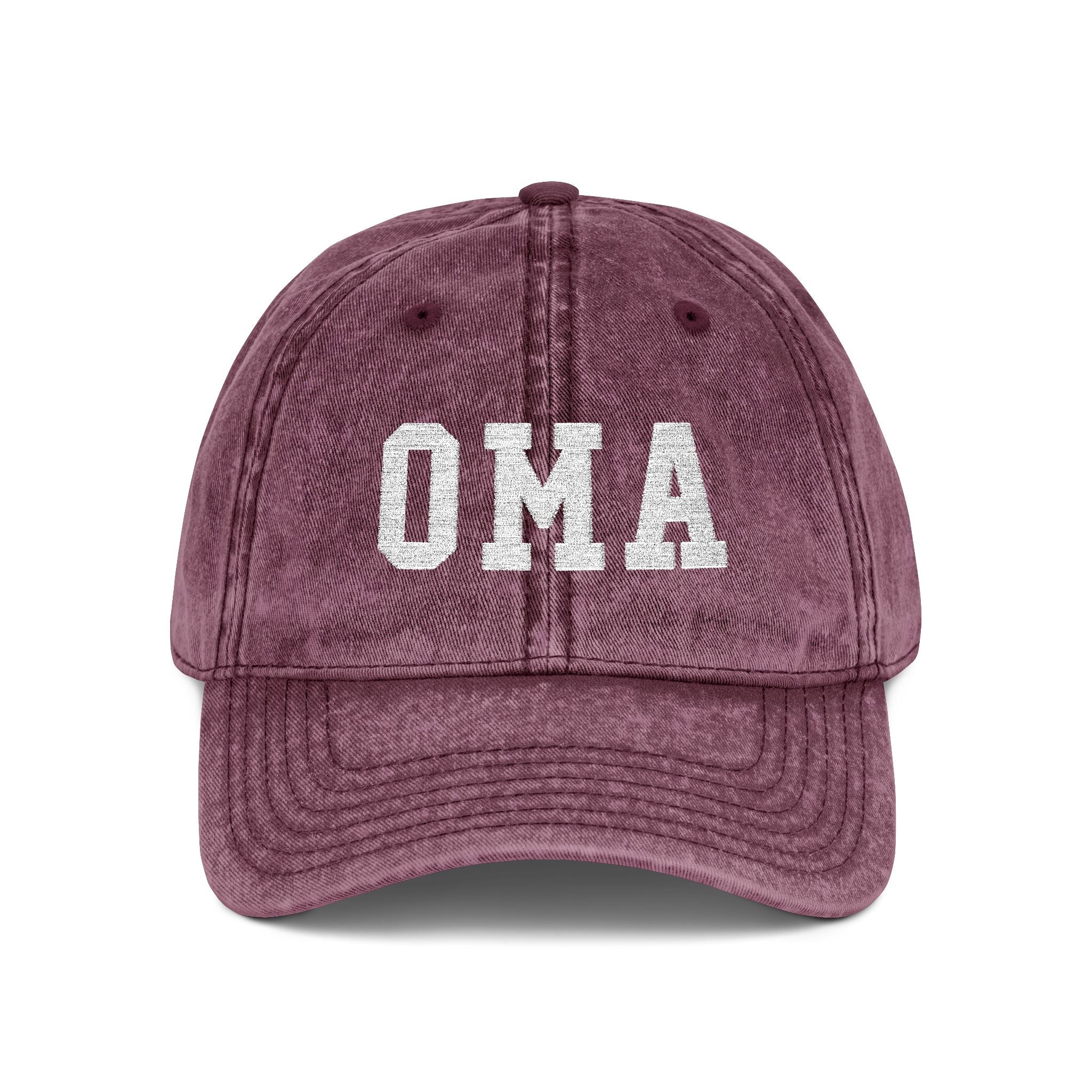 Vintage Embroidered 'OMA' Cap