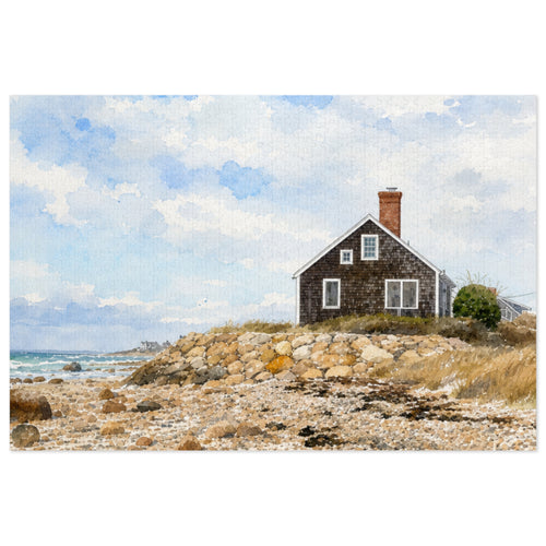 Coastal Cottage Jigsaw Puzzle (Tin Included) — 500-Piece Scenic Puzzle Gift