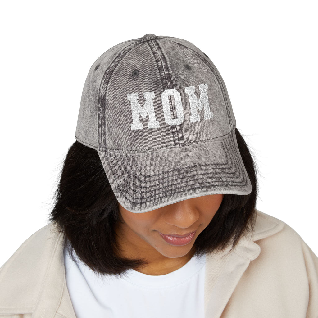 Vintage Embroidered "MOM" Cap