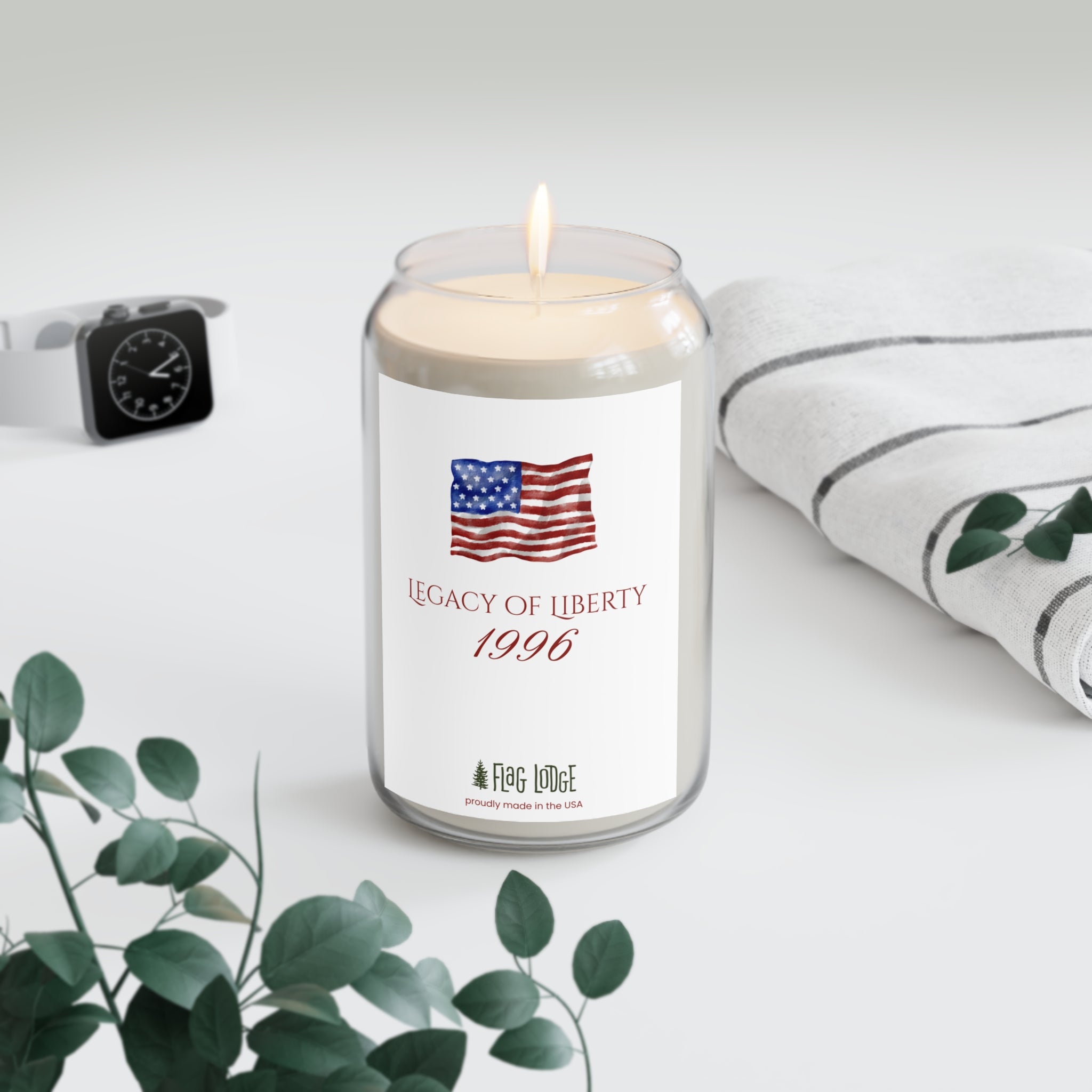 Patriotic Scented Soy Candle (Personalized Gift)