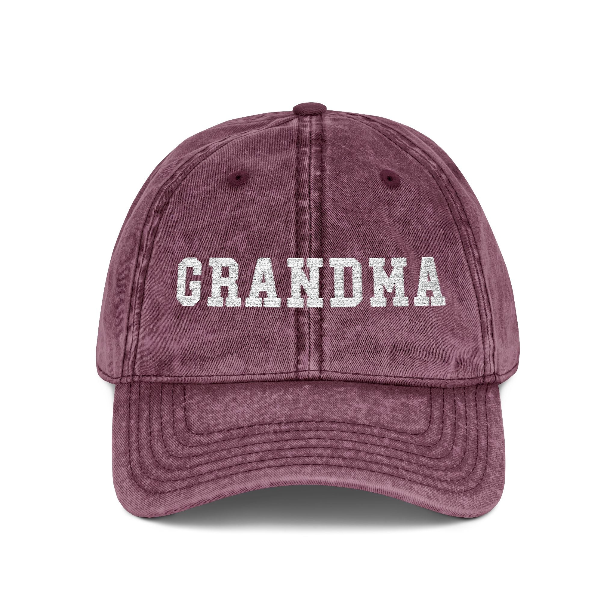 Vintage Embroidered 'GRANDMA' 'GIGI' 'MAMA' 'OMA' 'NANA' 'MIMI' Baseball Cap