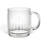 Engraved Glass Coffee Mug — Clear Personalized Tea & Coffee Cup