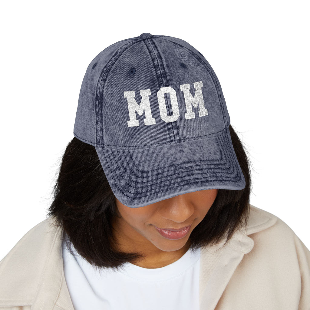 Vintage Embroidered "MOM" Cap