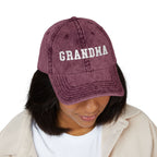 Vintage Embroidered 'GRANDMA' Cap