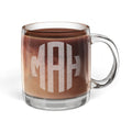 Engraved Glass Coffee Mug — Clear Personalized Tea & Coffee Cup