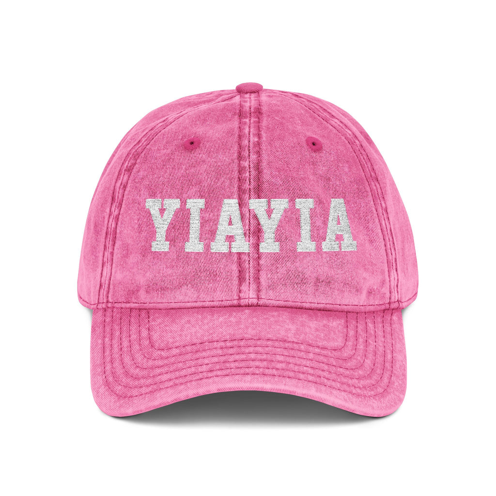 Vintage Embroidered 'YIAYIA' Cap