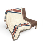 USA 250 Woven Blanket — Striped Southwestern Throw