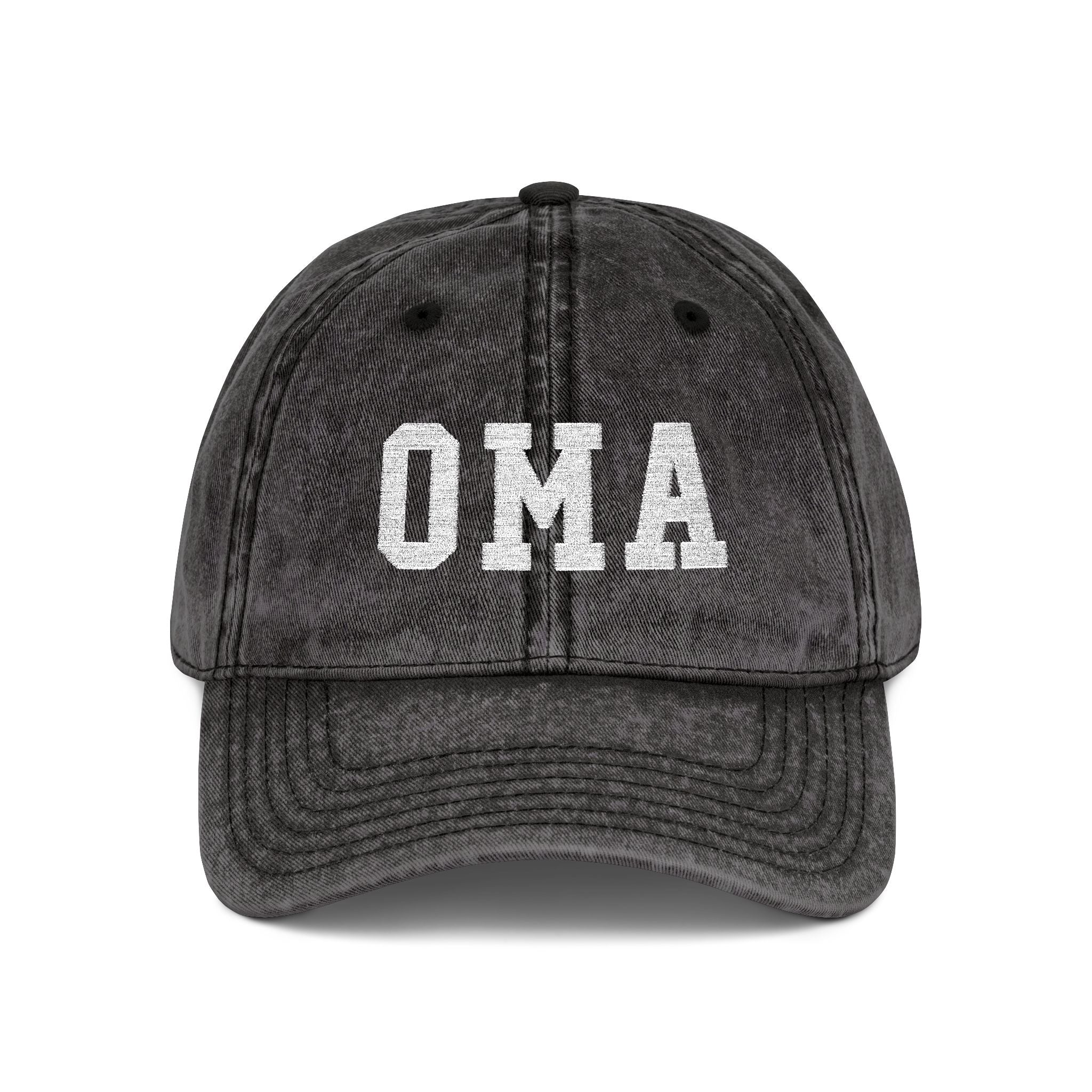 Vintage Embroidered 'OMA' Cap