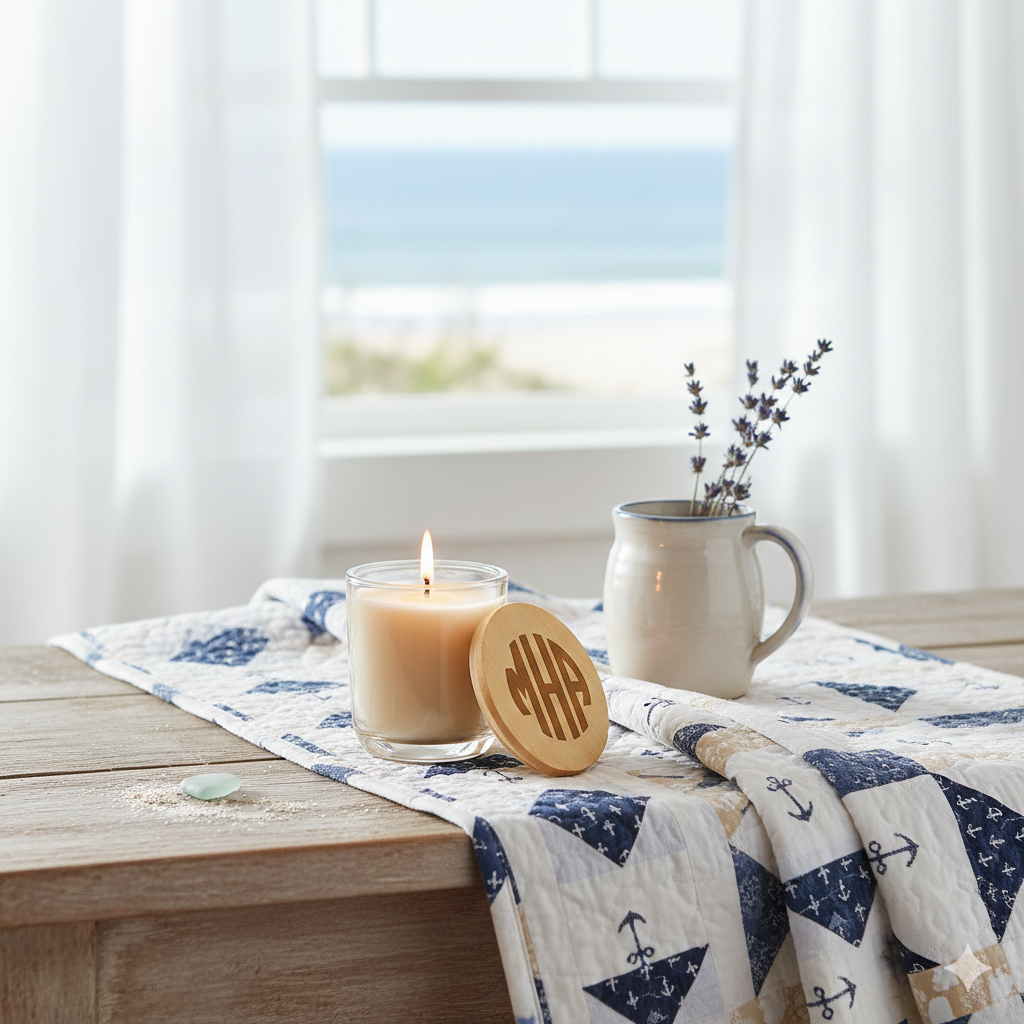 The Monogram Hearth Candle — Personalized, Elevated 14oz Scented Candle