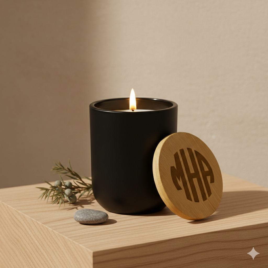 The Monogram Hearth Candle — Personalized, Elevated 14oz Scented Candle