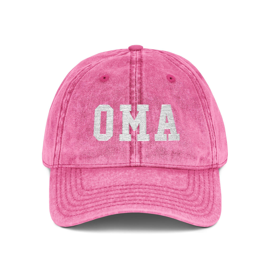 Vintage Embroidered 'OMA' Cap