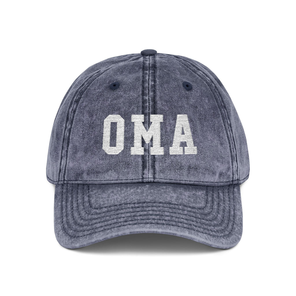 Vintage Embroidered 'OMA' Cap
