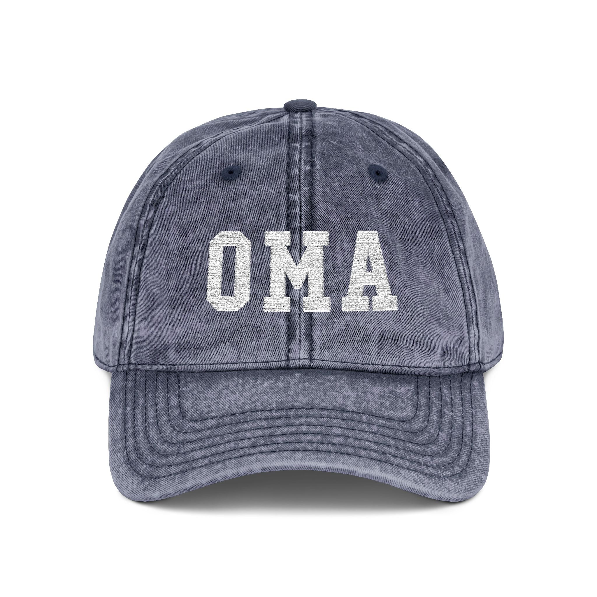 Vintage Embroidered 'OMA' Cap