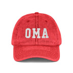 Vintage Embroidered 'OMA' Cap