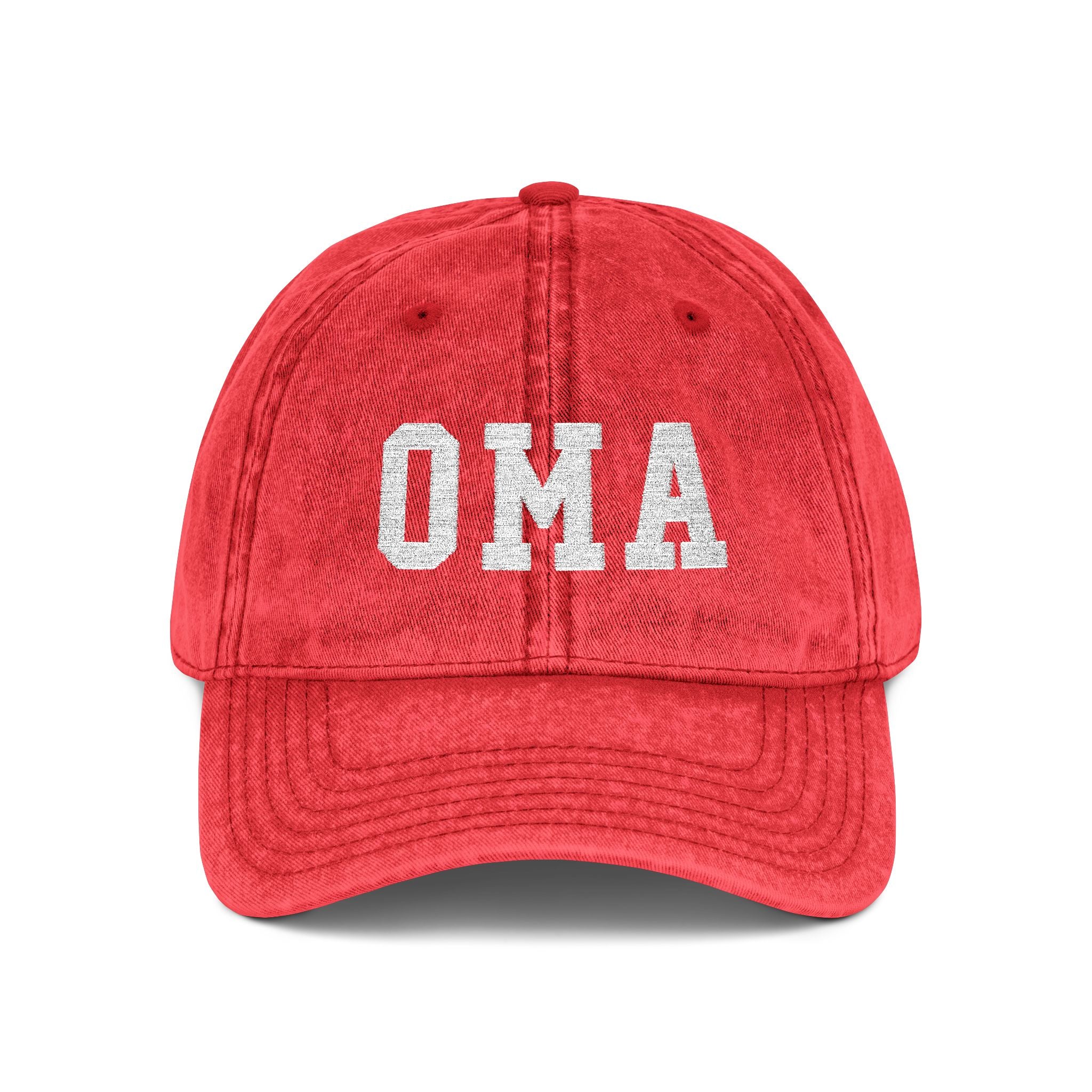 Vintage Embroidered 'OMA' Cap