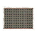 Patriotic Cozy Plaid Woven Blanket - Perfect for Home Decor and Gifting