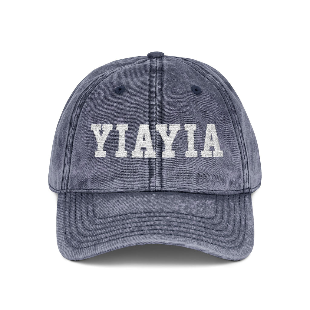 Vintage Embroidered 'YIAYIA' Cap
