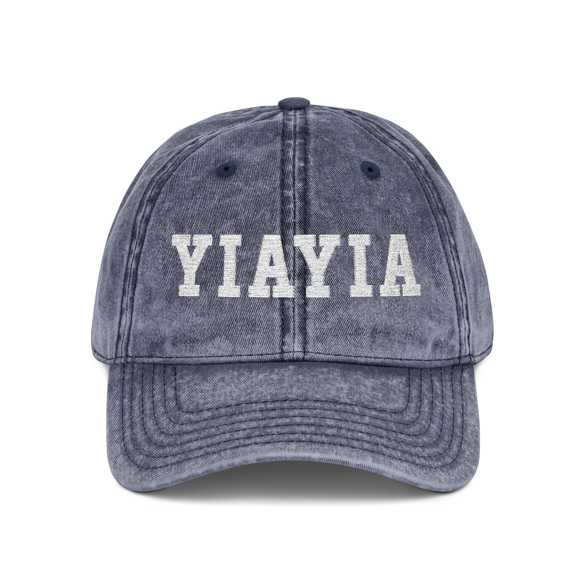 Vintage Embroidered 'YIAYIA' Cap