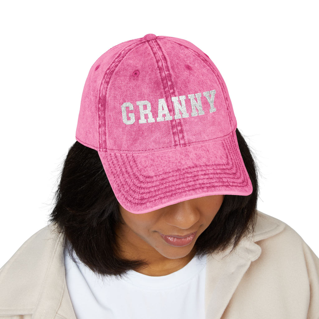 Vintage Embroidered 'GRANNY' Cap