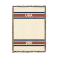 USA 250 Woven Blanket — Striped Southwestern Throw