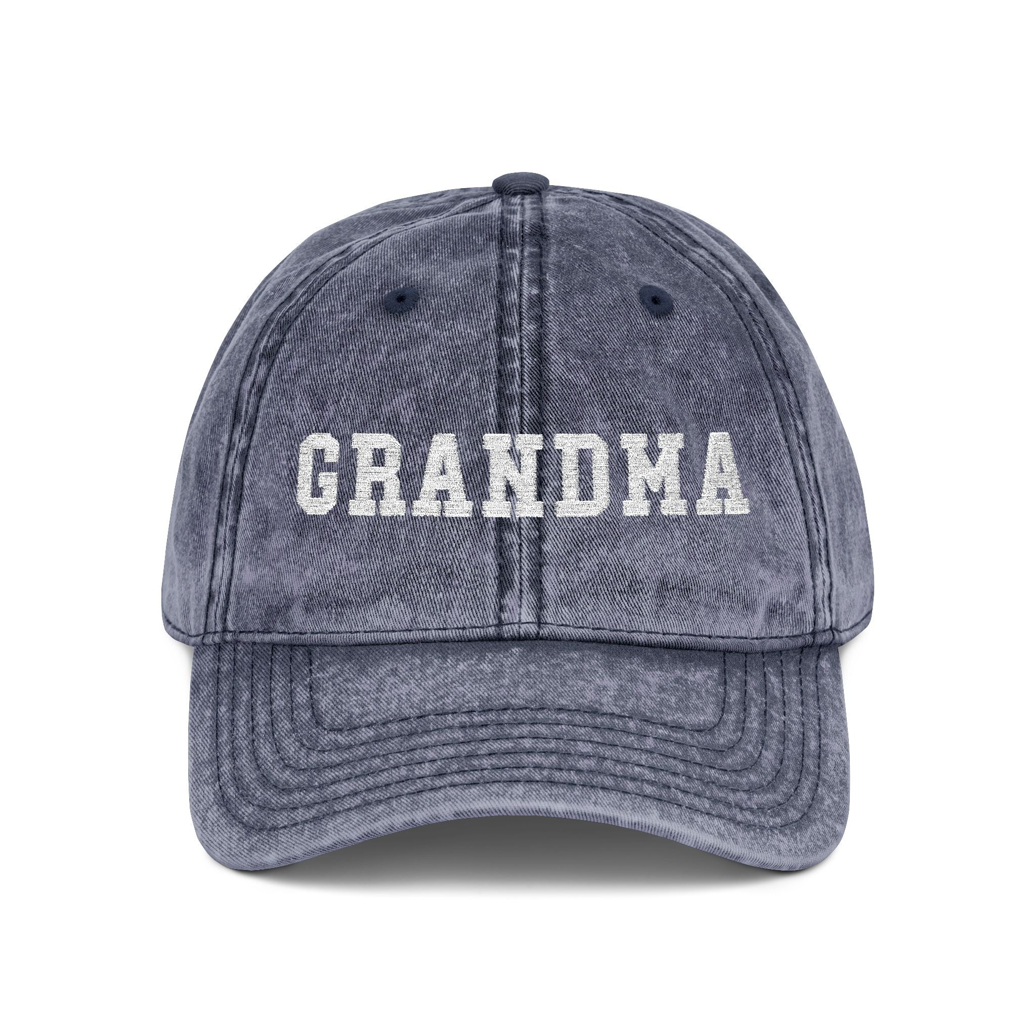Vintage Embroidered 'GRANDMA' 'GIGI' 'MAMA' 'OMA' 'NANA' 'MIMI' Baseball Cap