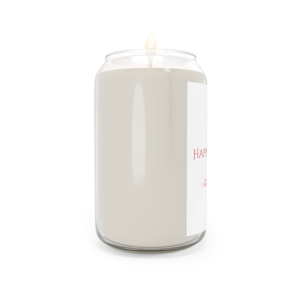 Happy Holidays Scented Soy Candle (Personalized Gift)