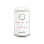 Happy Holidays Scented Soy Candle (Personalized Gift)