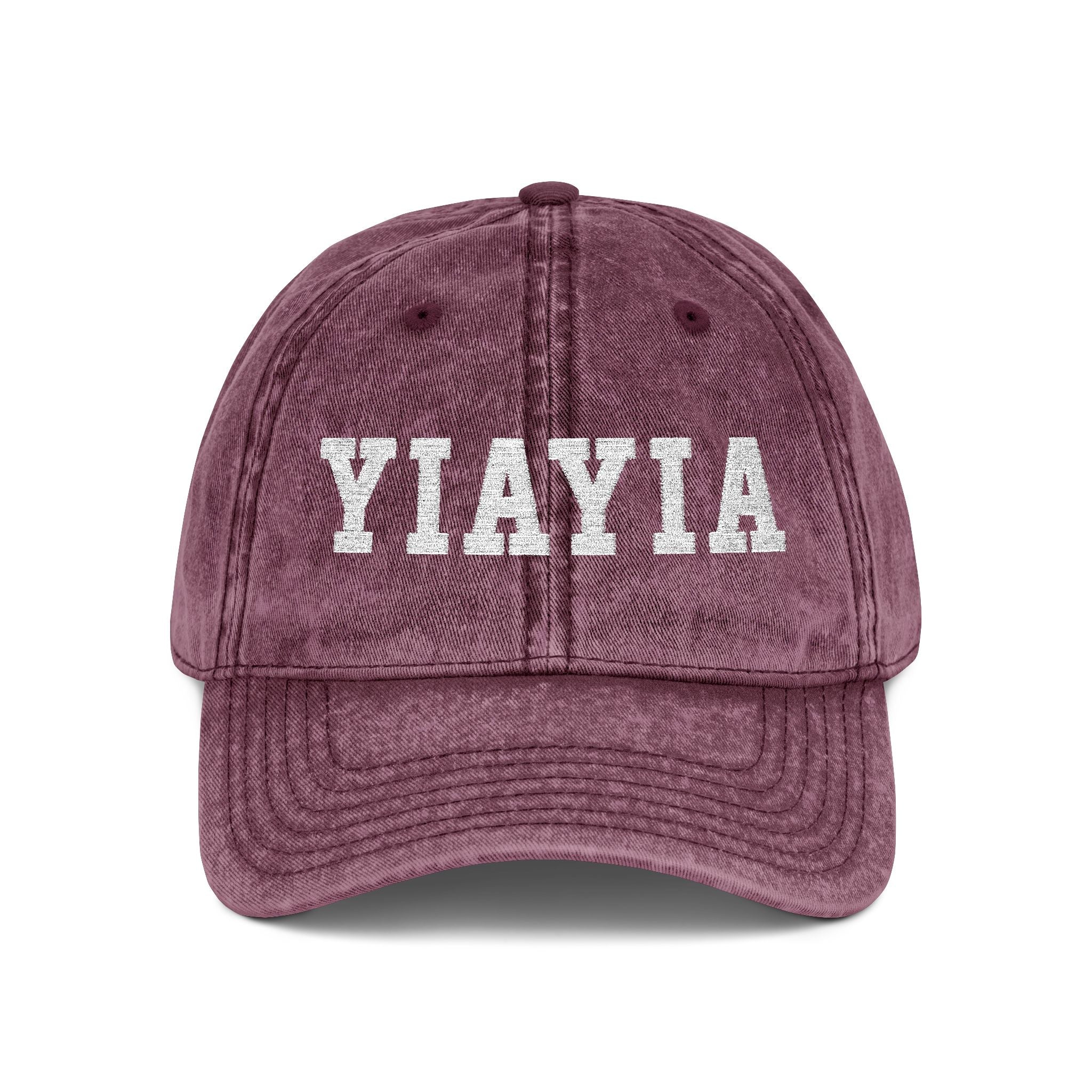 Vintage Embroidered 'YIAYIA' Cap