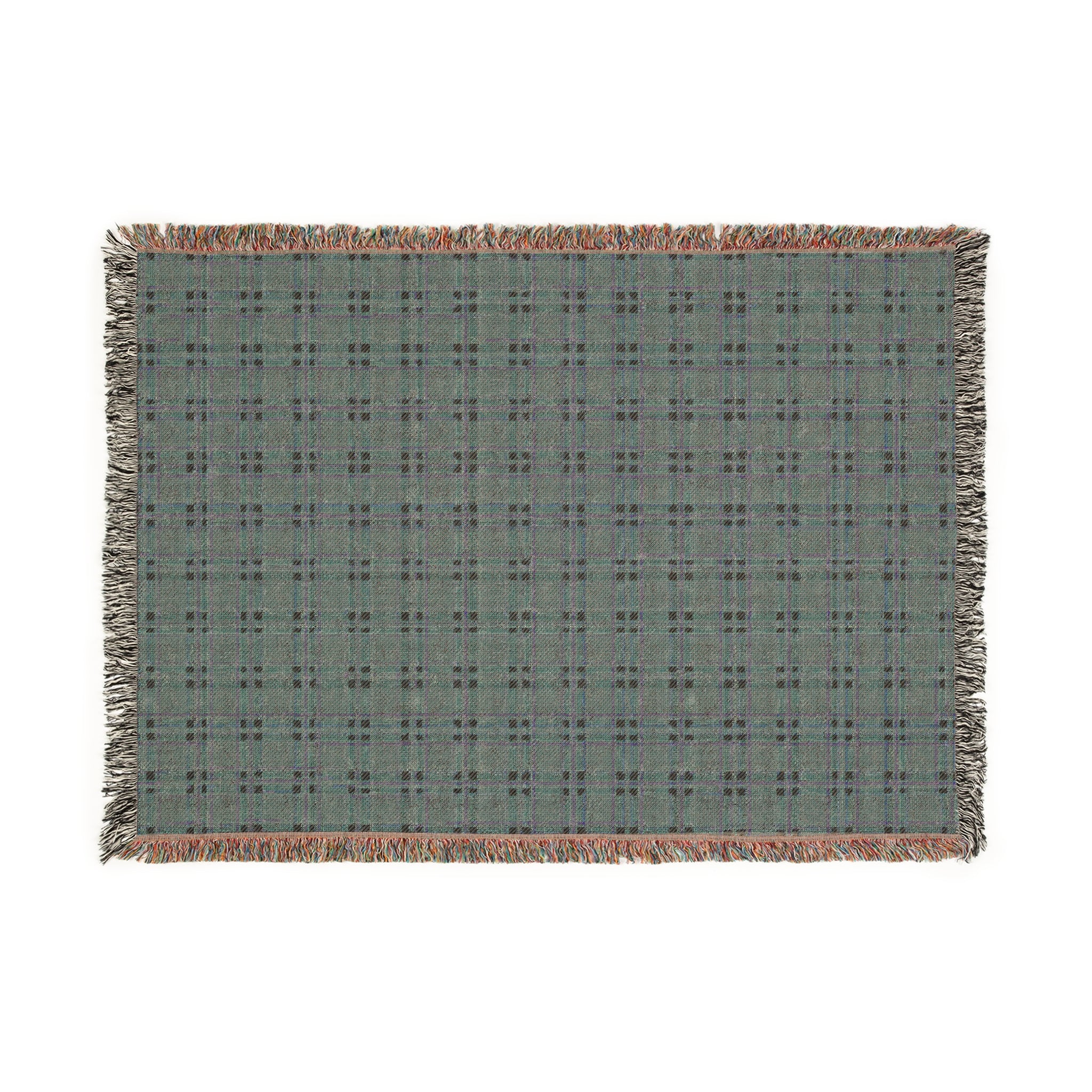 Neutral Cozy Plaid Woven Blanket - Soft Throw for Home Decor