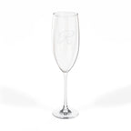 Engraved Champagne Flute — Monogram Initial