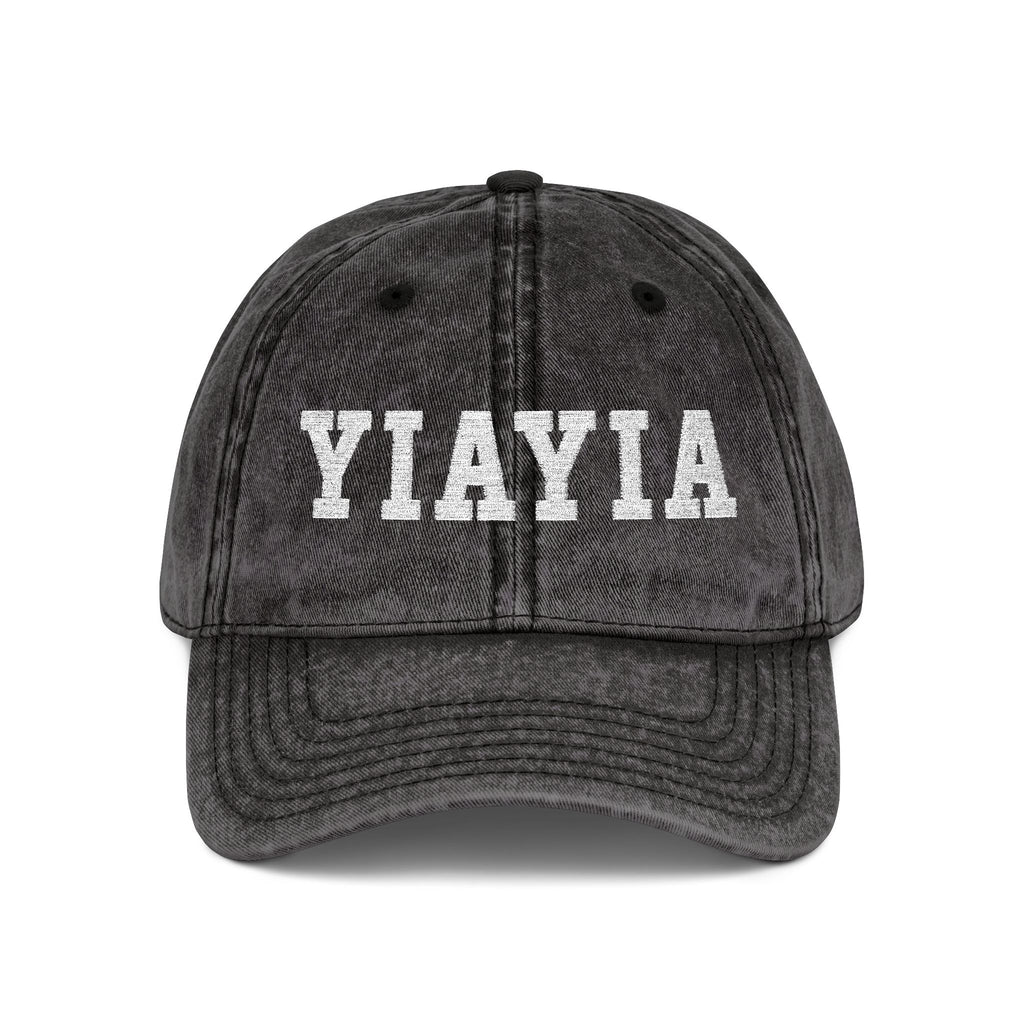Vintage Embroidered 'YIAYIA' Cap