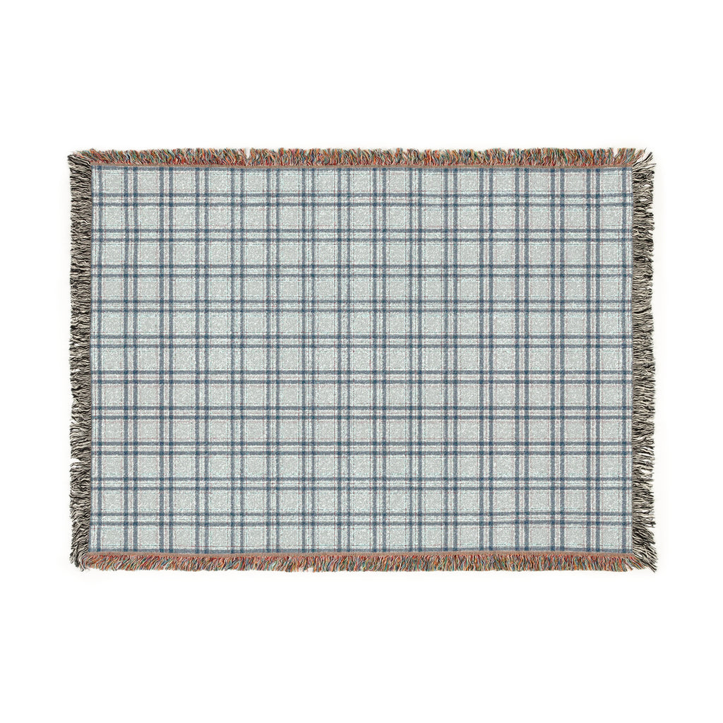 Patriotic Cozy Plaid Woven Blanket - Perfect for Home Decor and Gifting
