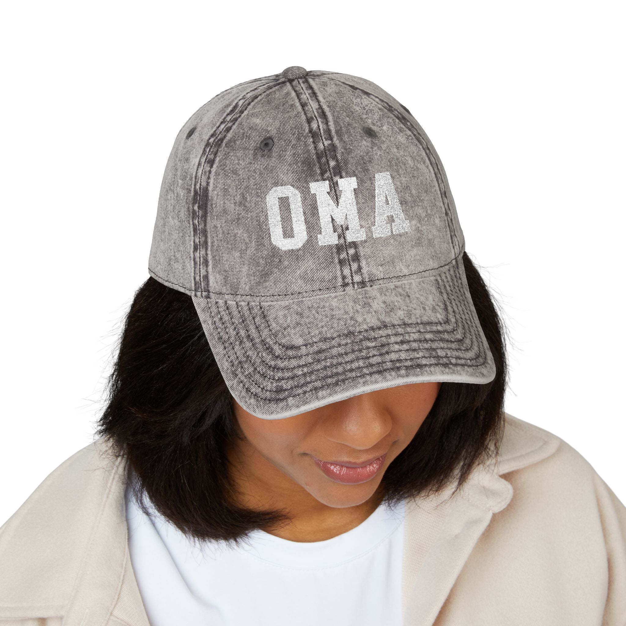 Vintage Embroidered 'OMA' Cap