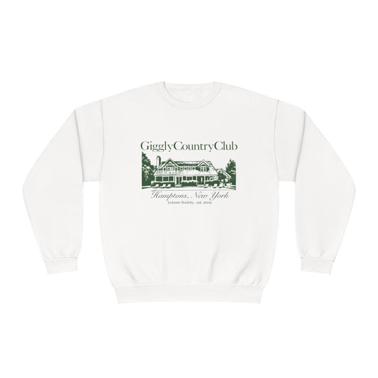 Giggly Country Club Crewneck Sweatshirt - Comfortable Unisex Sweatshirt for Golf Lovers