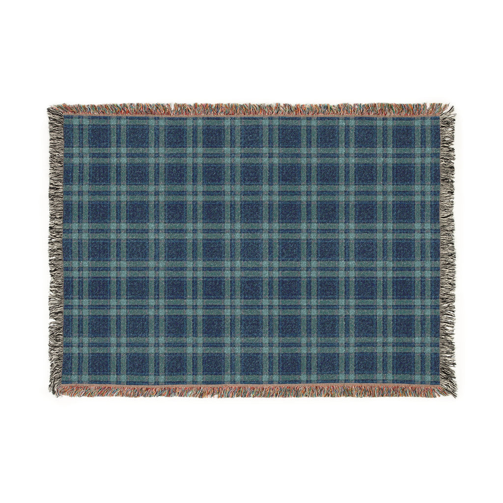 Coastal Plaid Woven Blanket