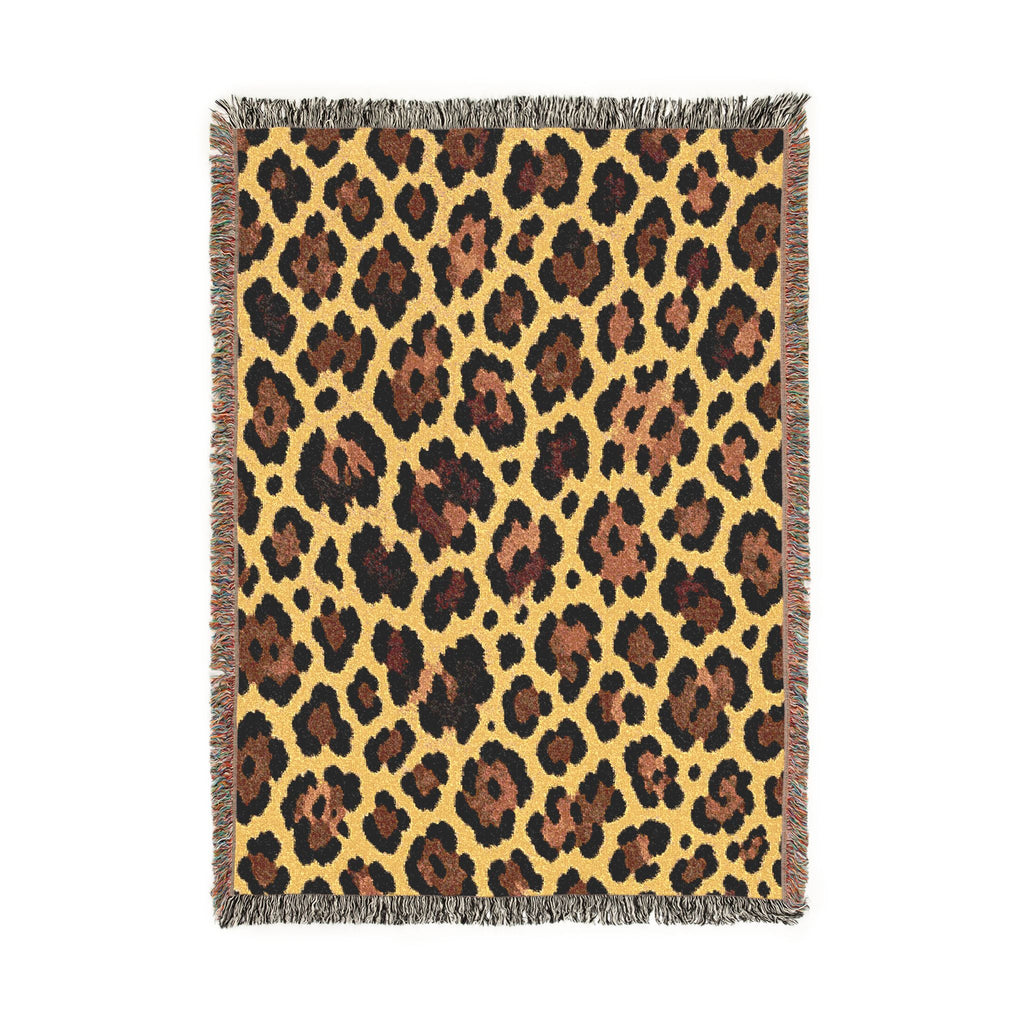The Classic Leopard Woven Blanket