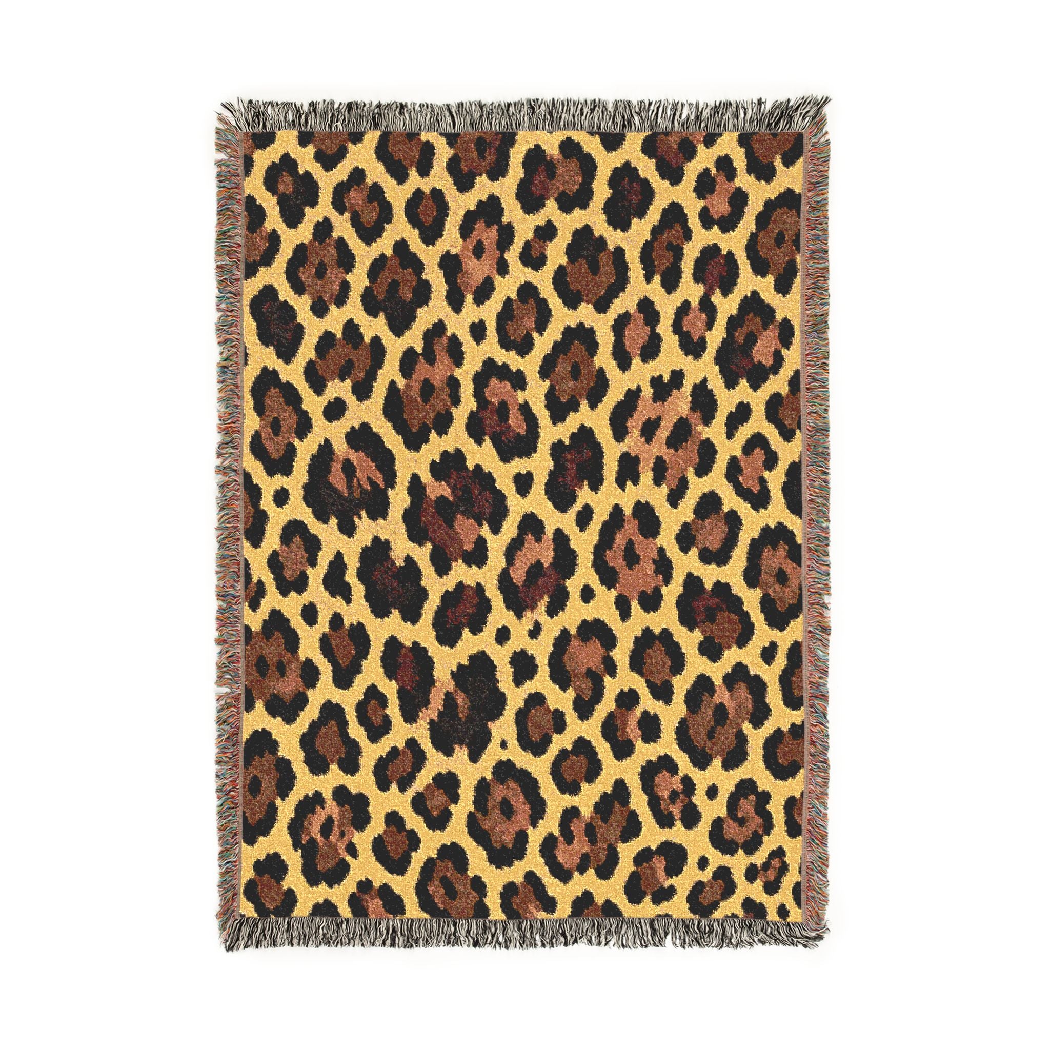 The Classic Leopard Woven Blanket