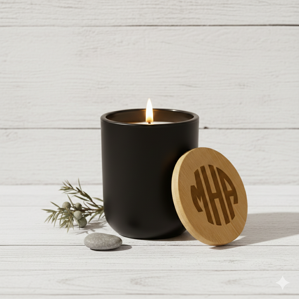 The Monogram Hearth Candle — Personalized, Elevated 14oz Scented Candle