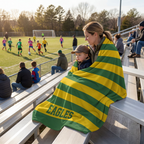 Personalized Varsity Fleece Blanket