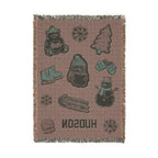 Personalized Winter Whimsy Woven Baby Blanket
